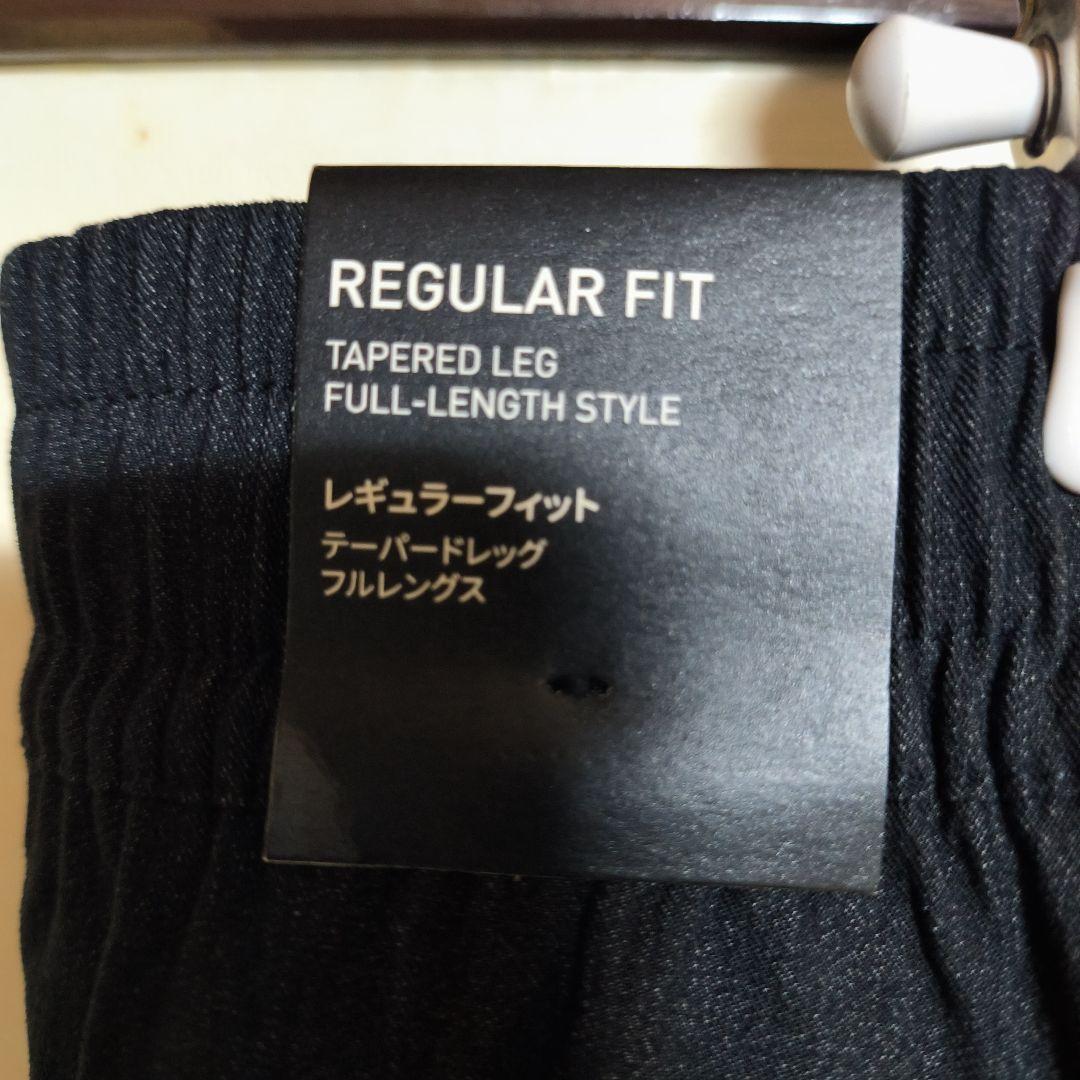 adidas　レギュラーフィットテーパードレッグ　　フルレングス　ブラック3XL