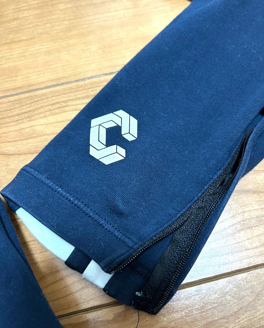 CRONOS ストレッチパンツ ネイビー