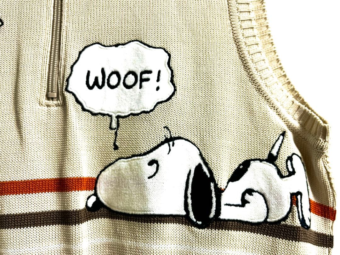 46サイズ XL カステルバジャック スポーツ スヌーピー ニットベスト ジレ