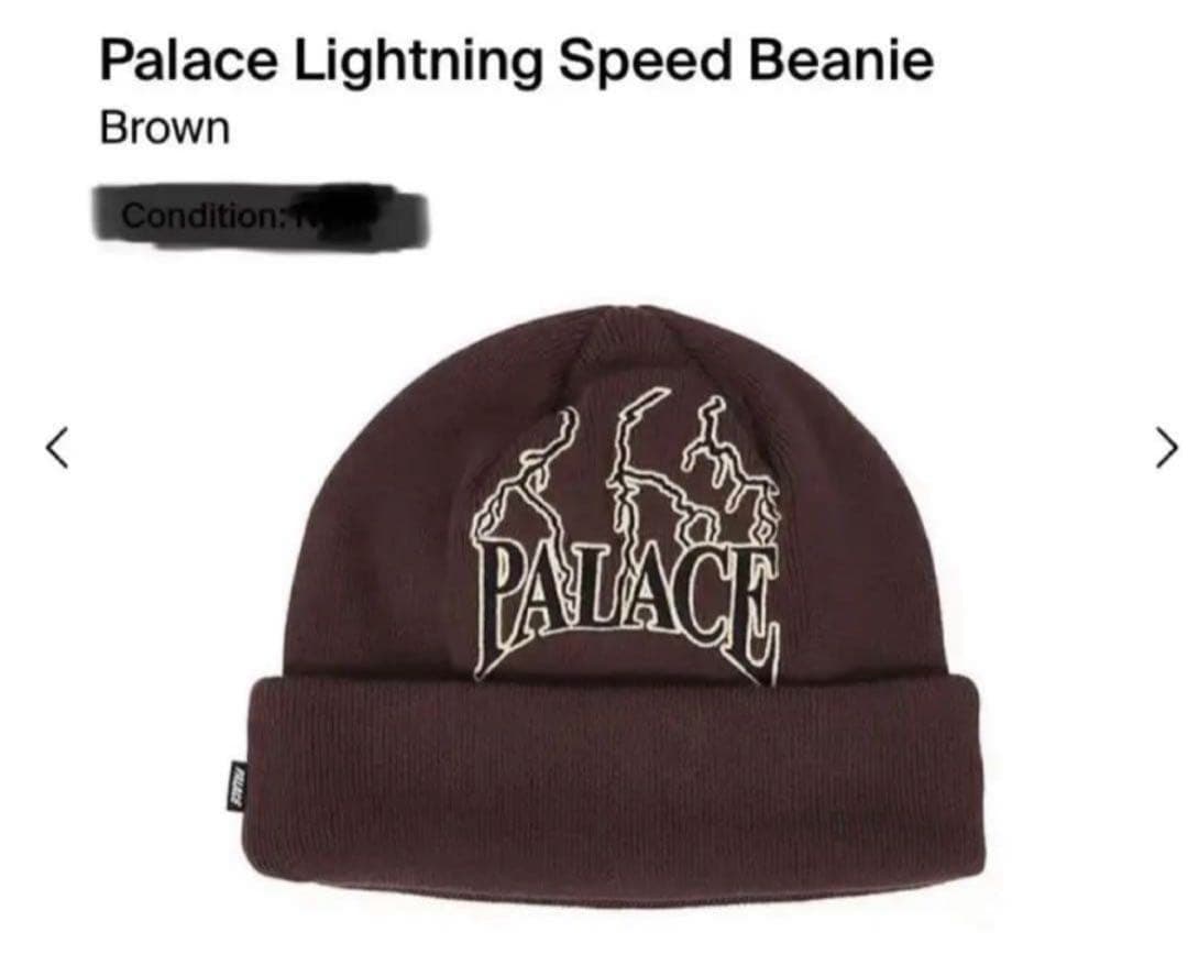 palace skateboards lightning beanie ニット帽