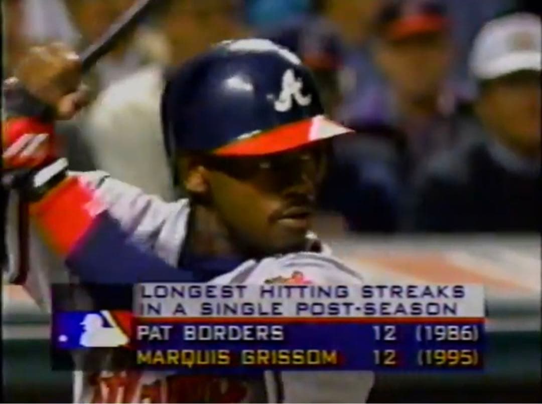 鑑定書あり マーキス・グリッソム 1995ワールドシリーズ 実着用