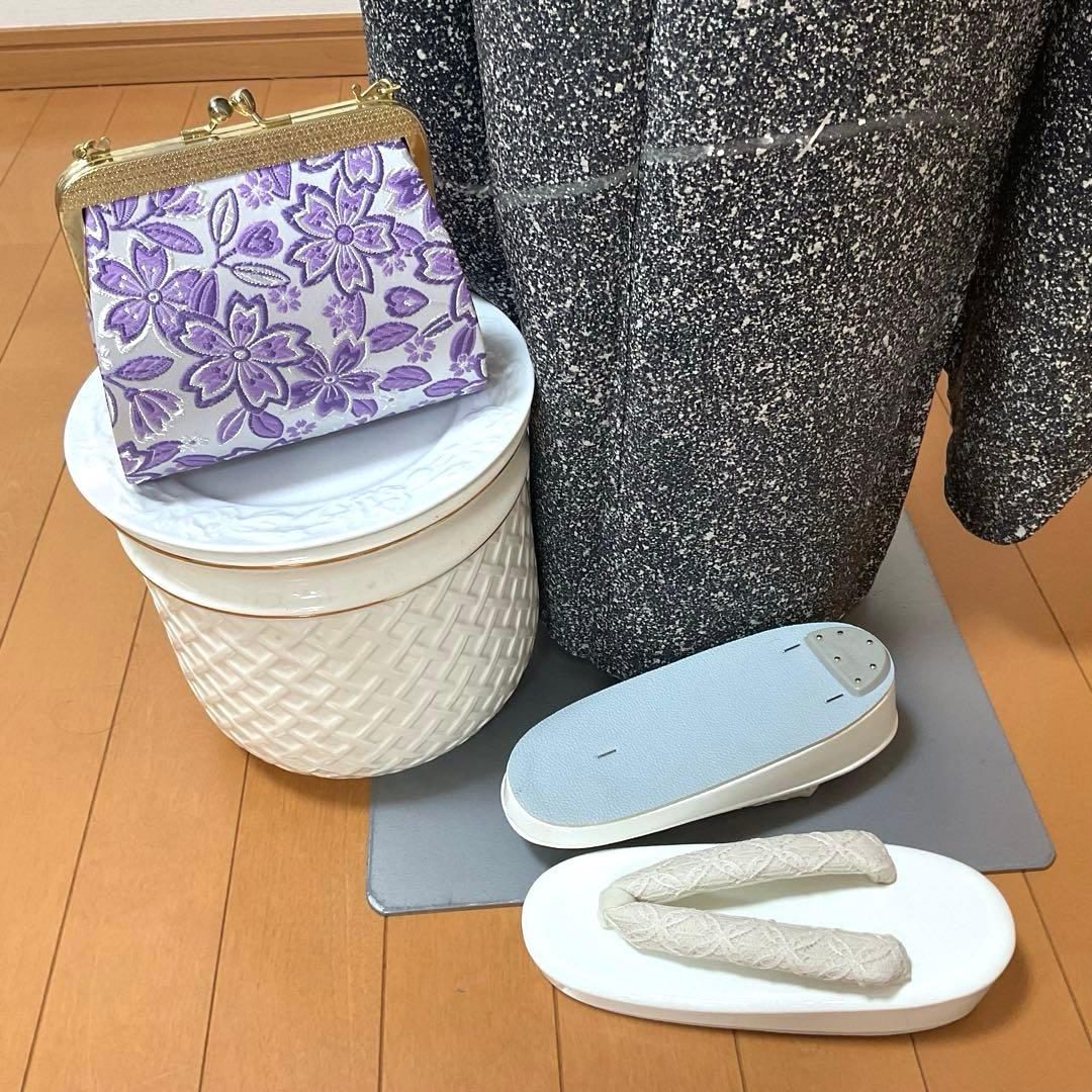 No.74 七五三　7歳　正絹着物フルセット　　　銀河