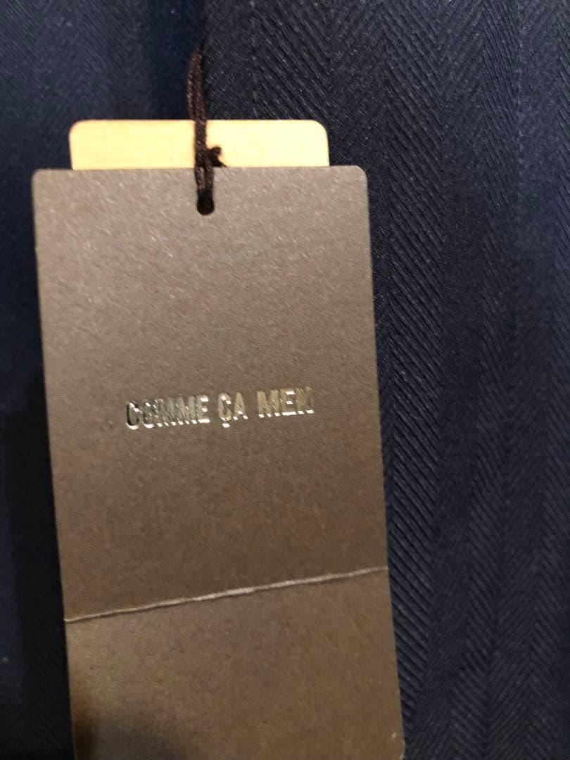 新品未使用！タグ付き！COMME CA MEN ハーフコート！ネイビーサイズM！