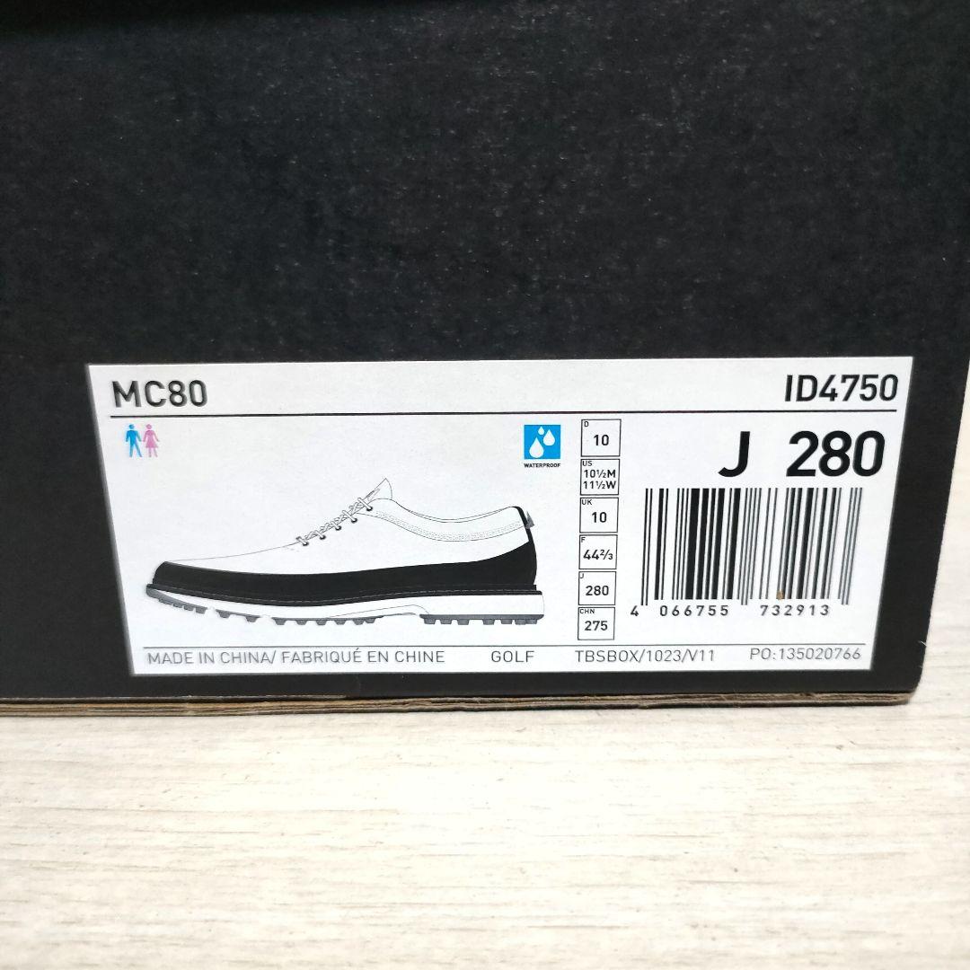 アディダス★ゴルフ★28.0★スパイクレス★レザーシューズ★ウィングチップ★防水