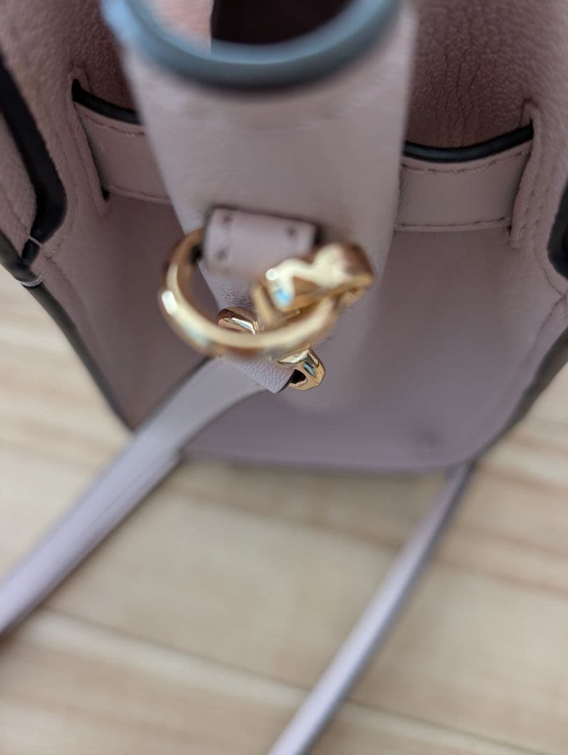 美品 MICHAEL KORS パイソン柄 ピンク 2WAYバッグ