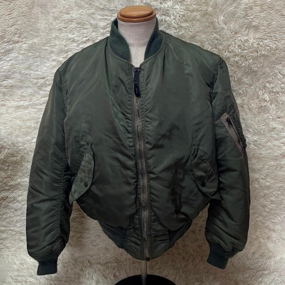 ◉ 80's ◉ ALPHA アルファ ◉ リバーシブル・MA-1・USA製・Ｌ