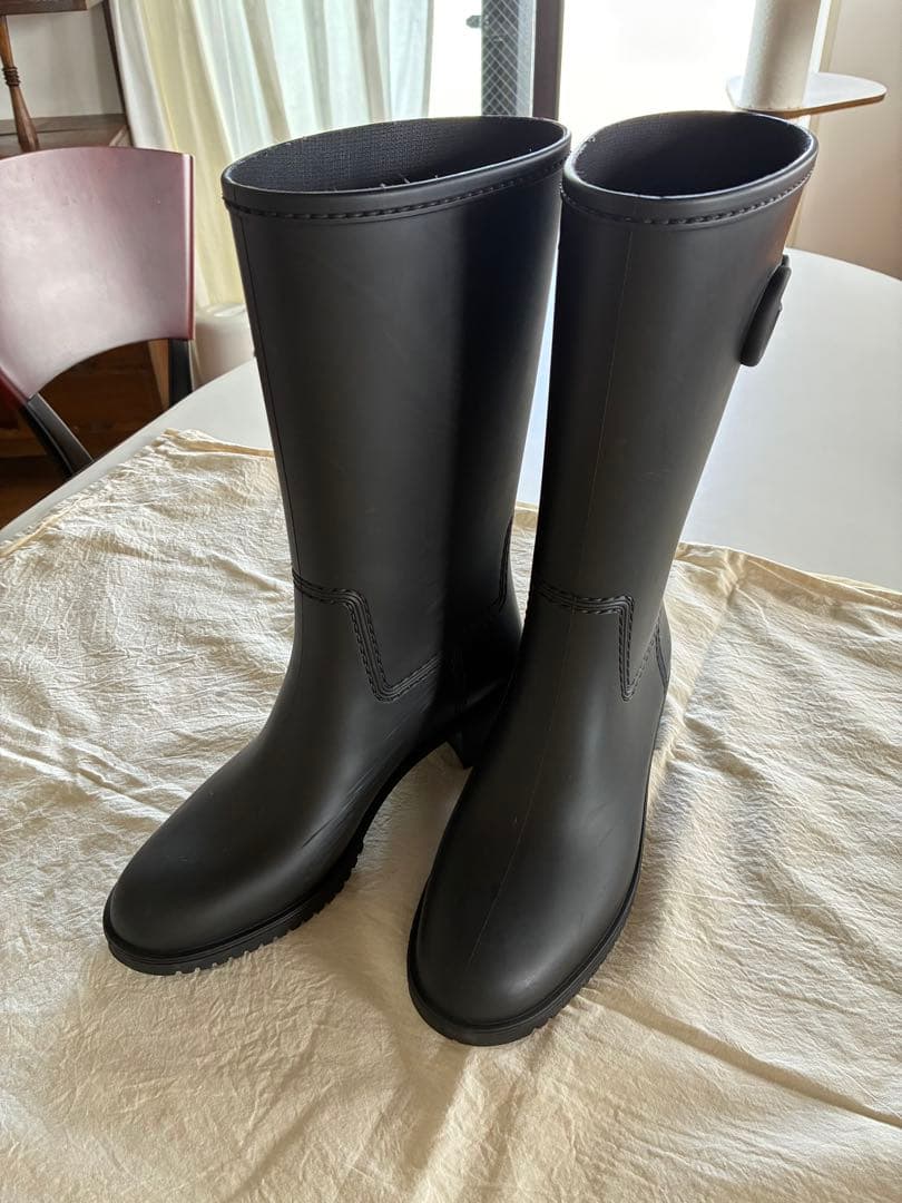 GUCCI マーモント レインブーツ長靴ミドルブーツマットラバーブラック