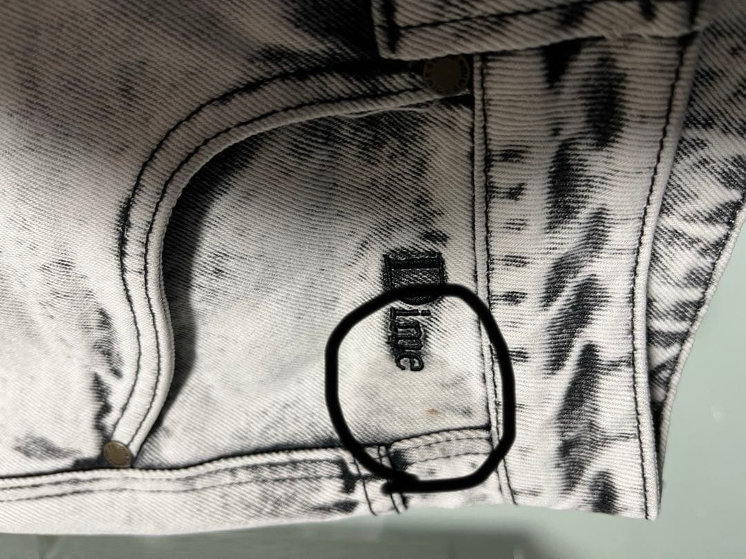 ダイム Dime ジーンズ ダメージ加工 スモークホワイト バギーフィット