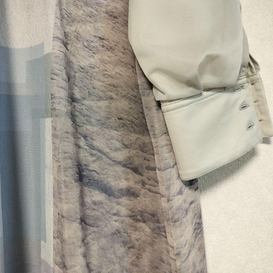 タグ付き 未使用 パブリックトウキョウ 水彩調 ワンピース グレー