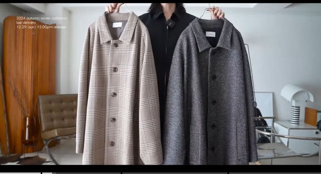 ジャケット・アウター WOOL BLEND BALMACAAN ANNIVERSARY COAT