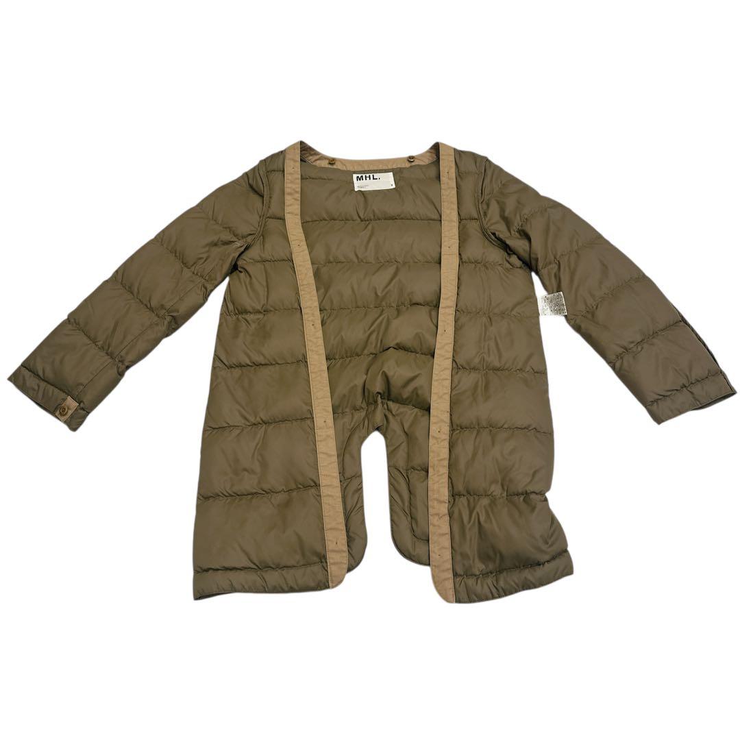 マーガレットハウエル　MHL ライナー　ダウン　ステンカラー　コート　ベージュ