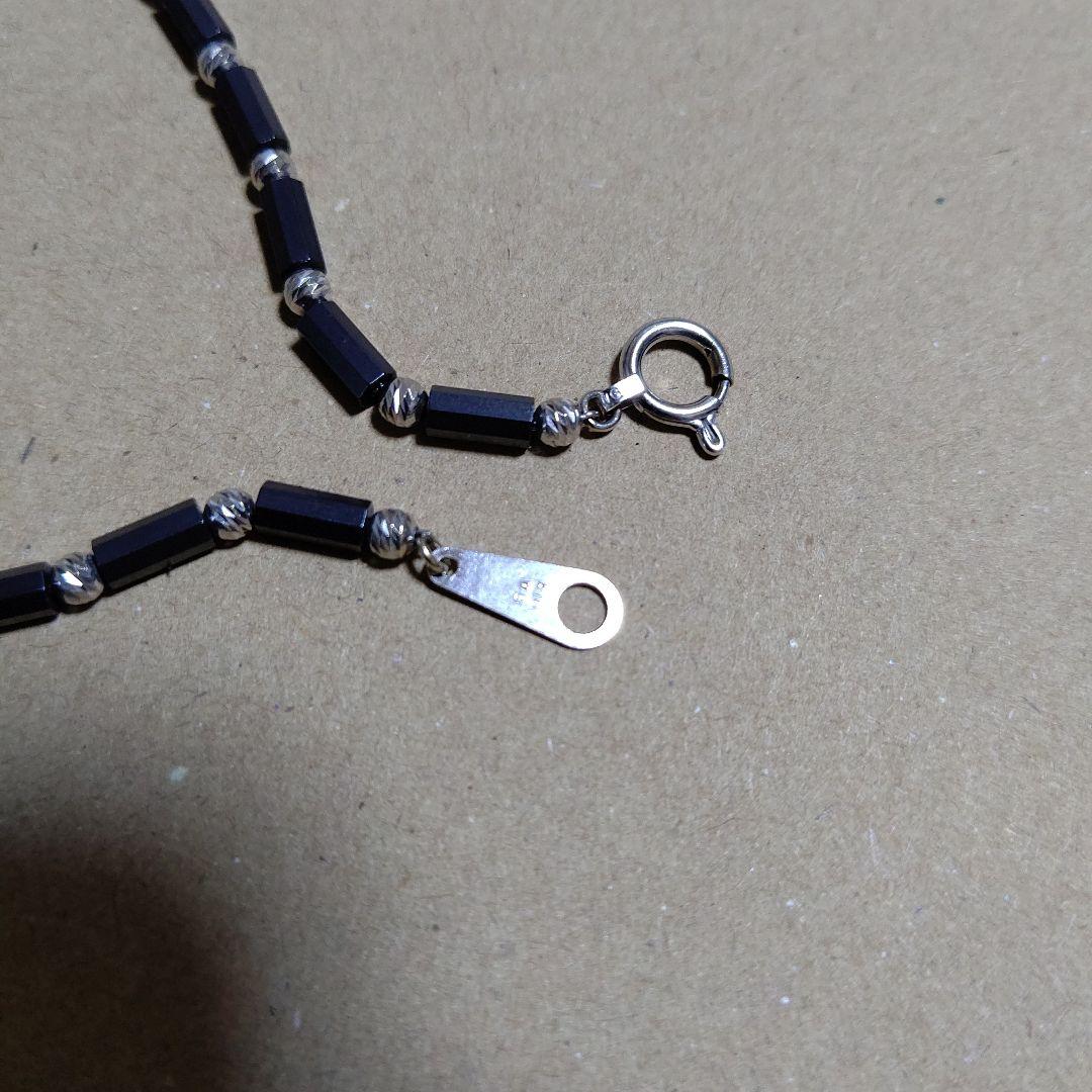 DisMoi ディモア ネックレス アスカブラック 43㎝ K18 WG 中古品