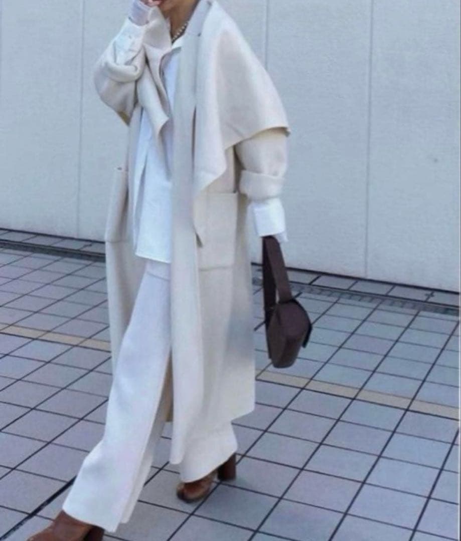 ETRETOKYO リバーロングコート　ダブルフェイス　アイボリー　2023年