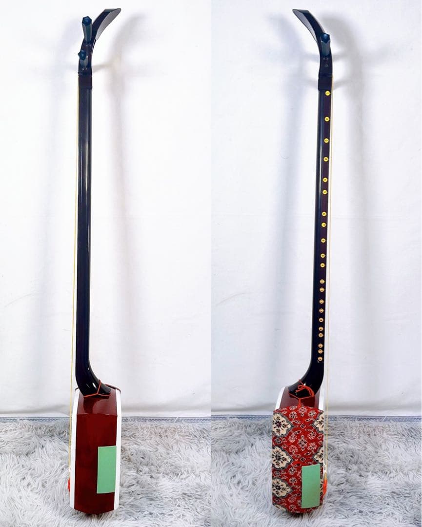 【希少】教育用三味線　SUZUKI スズキ　かえで　細棹　皮破れなし