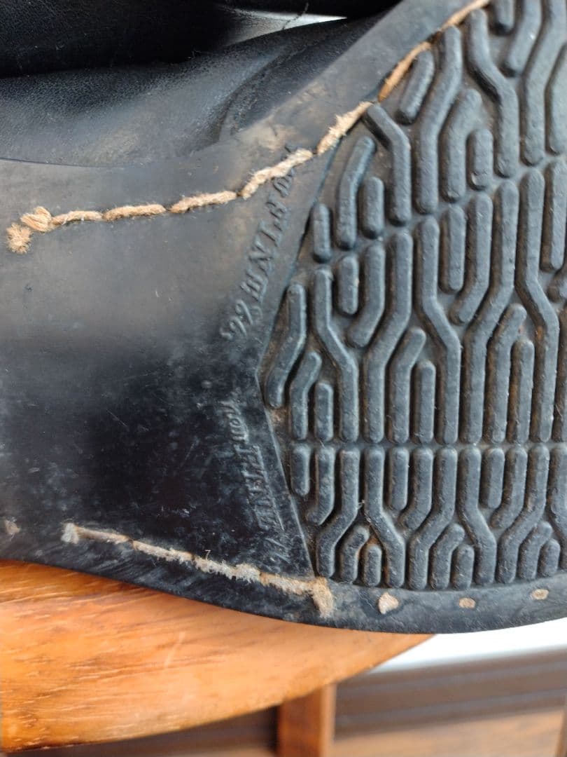 《らん様》プロショップタカイ　ブラックレザー ロングブーツ 　ヴィンテージ