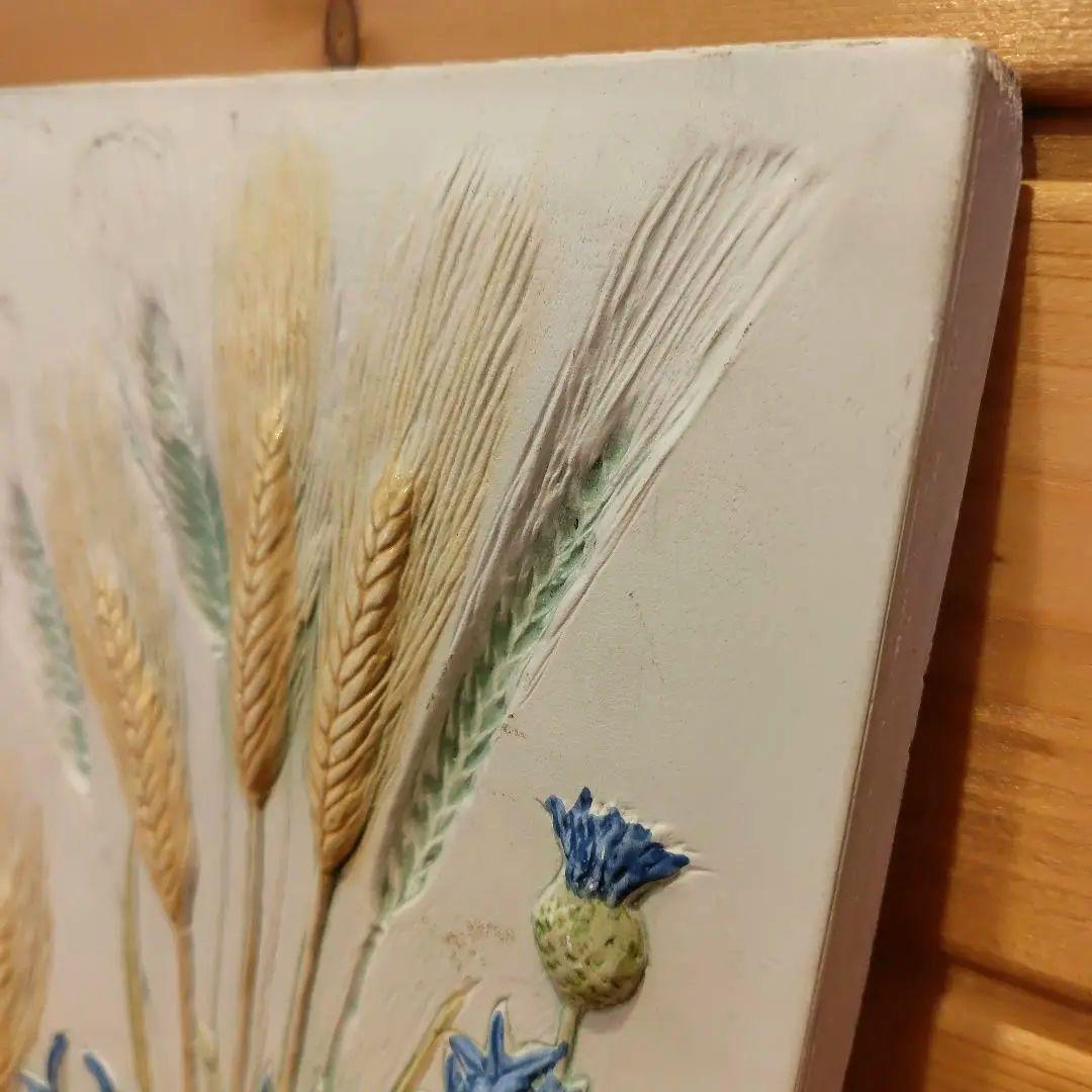 Jie Gantofta 麦とヤグルマギク 陶板