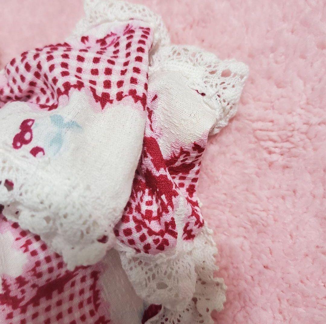 BABY, スウィートギンガムボーダーリボンリボンJSK KC セット オフ白