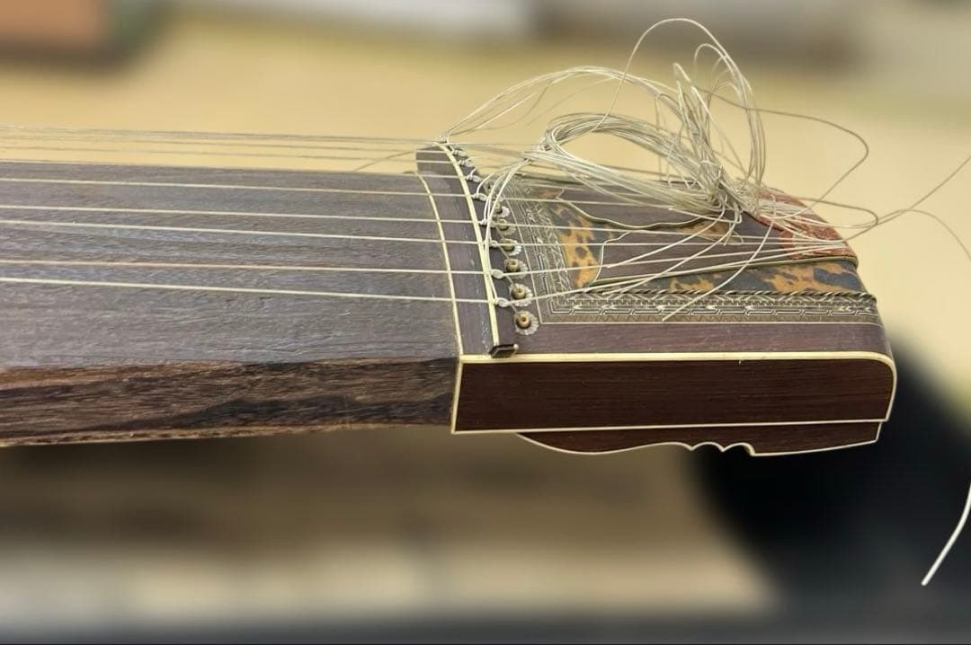 鼈甲入お琴　長さ約192㎝　箱付　東Y7-1219☆2F