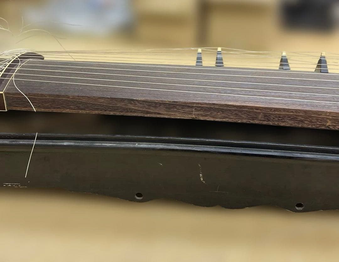 鼈甲入お琴　長さ約192㎝　箱付　東Y7-1219☆2F