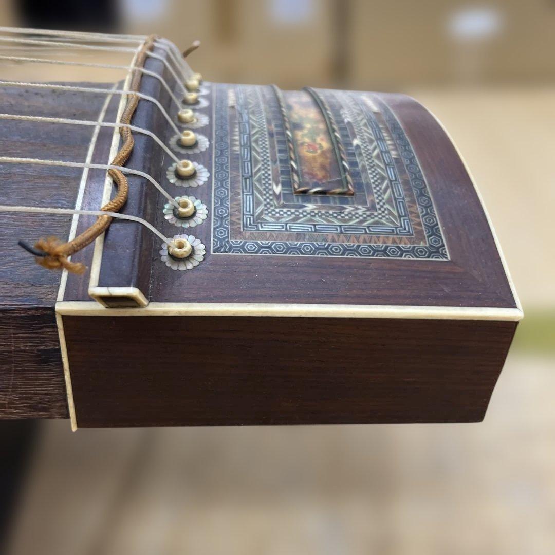 鼈甲入お琴　長さ約192㎝　箱付　東Y7-1219☆2F