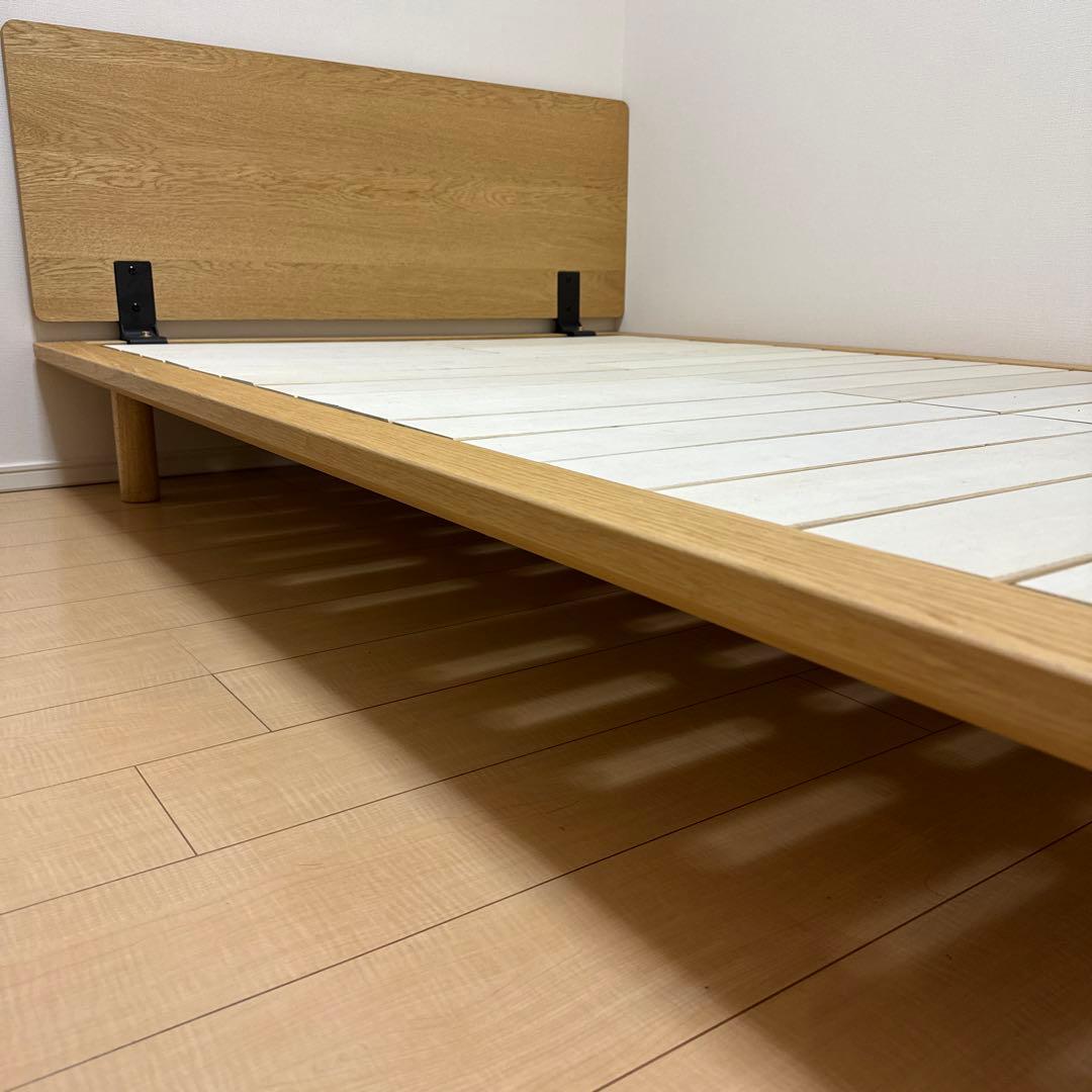 無印良品】セミダブルベッドフレーム・ヘッドボード・脚