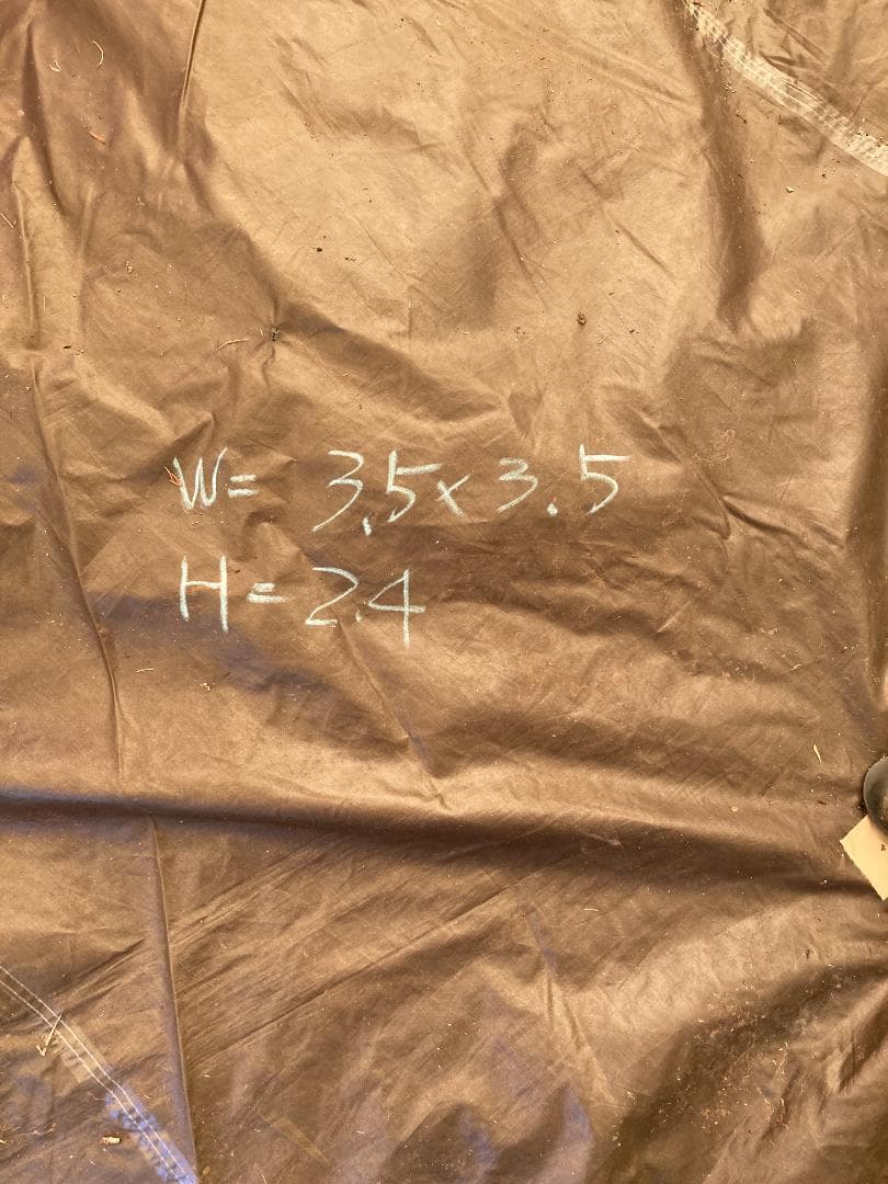 ティピー型テント 中型 黄色と茶色