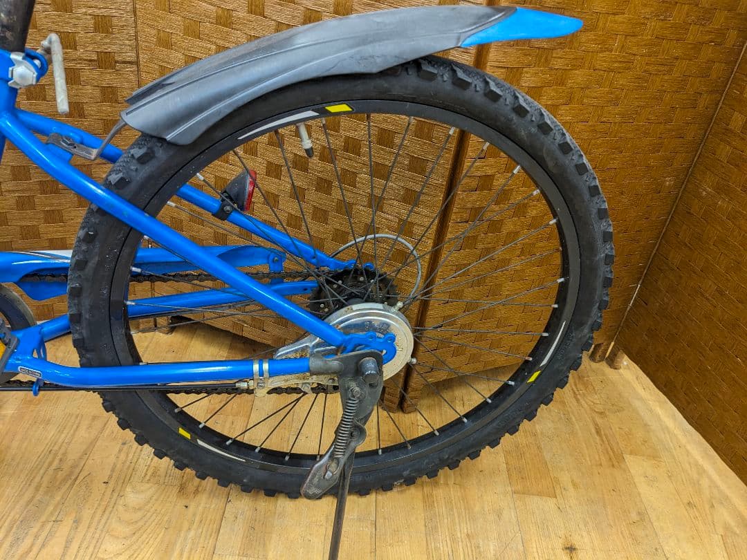 U027 子供用自転車　24インチ 6段変速 ブルー