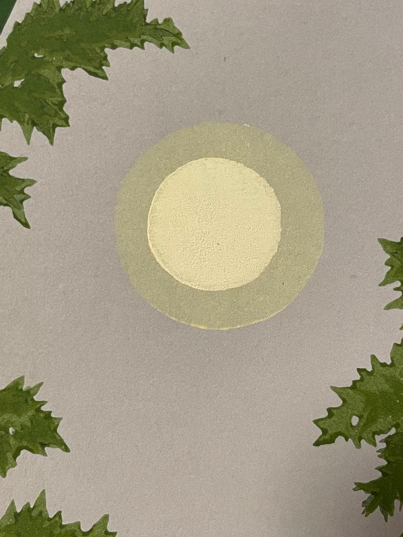 M*0様 「真作」井堂雅夫「雪花月 竹林」木版画　A.P　1995年　サイン有り