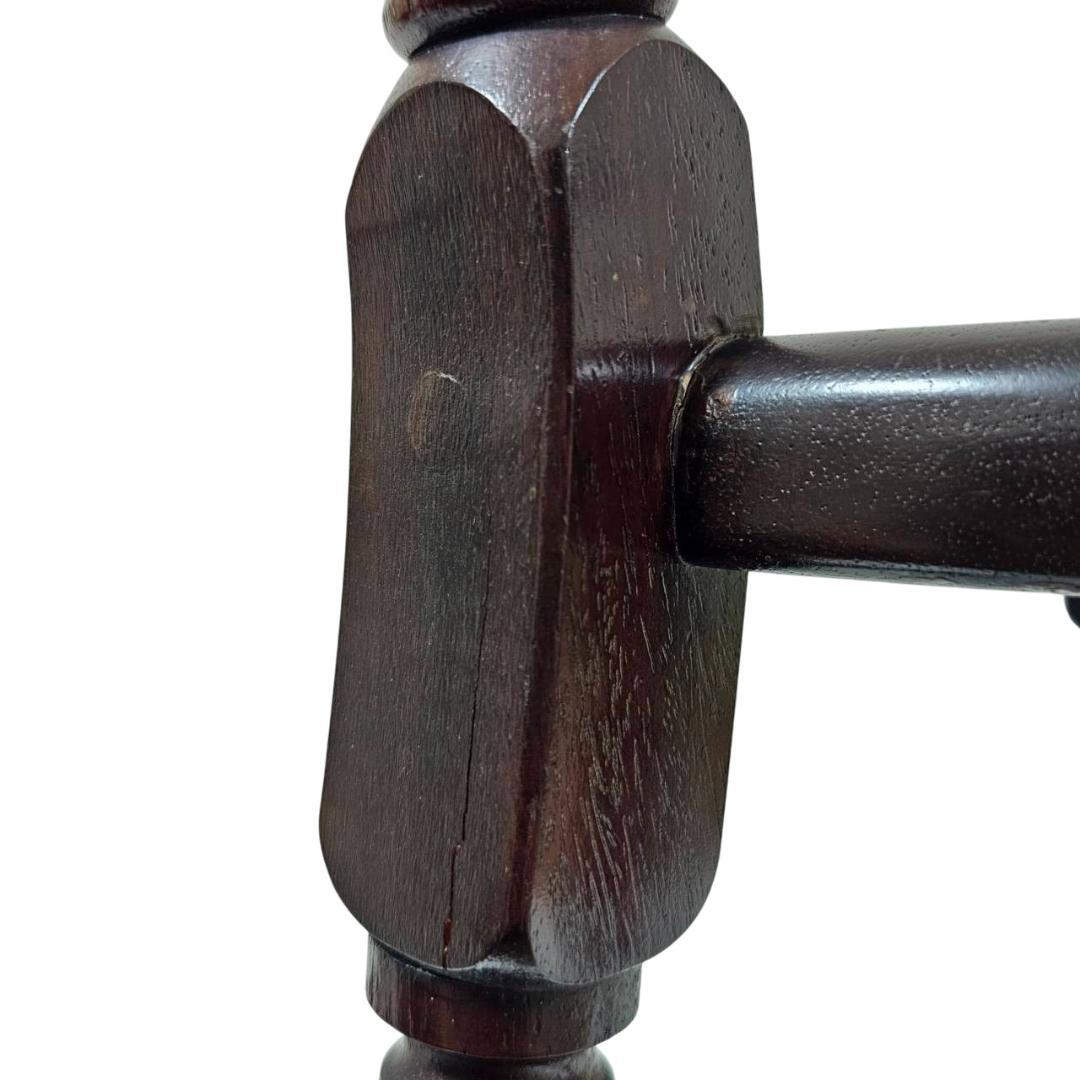 【現状渡し】九州民芸家具 南京小椅子 丸座 2脚セット① ろくろ脚 イス いす