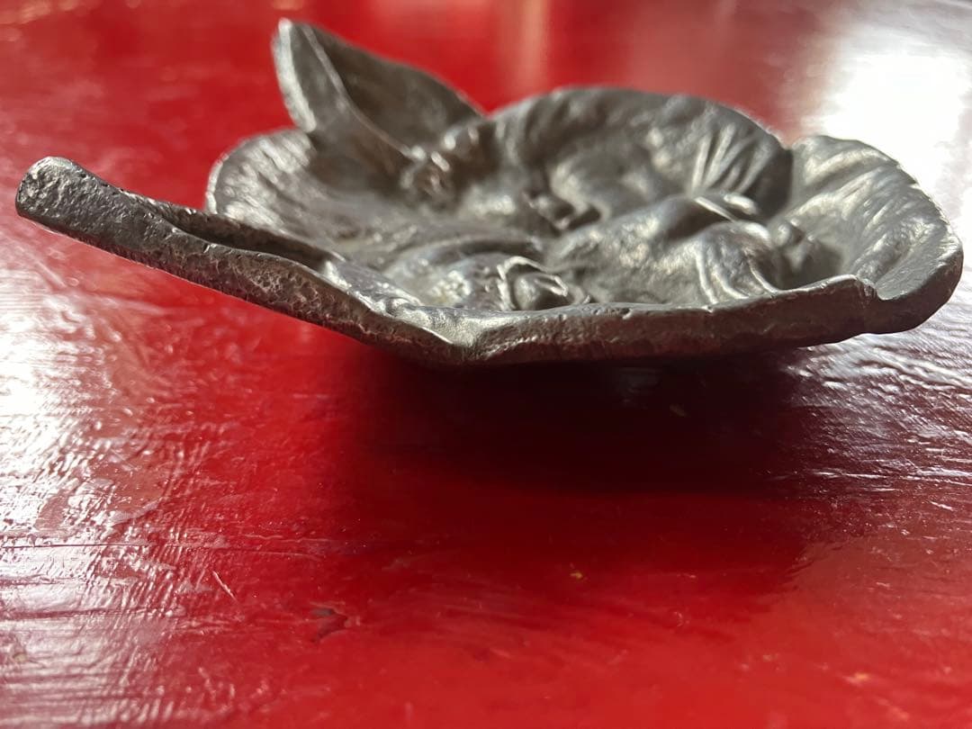 Chat ねこ Vide poche シルバートレイ　フランスヴィンテージ