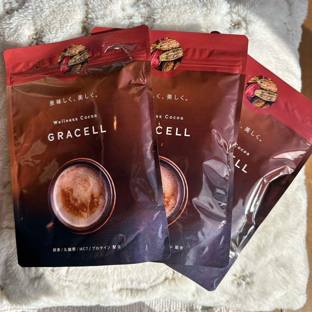 3袋セット】GRACELL ウェルネスココア 100g×3袋 【栄養補助食品