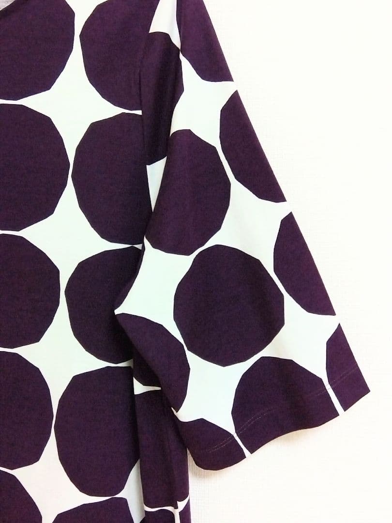 〈新品タグ付き〉marimekko マリメッコ ドット柄ワンピース パープル