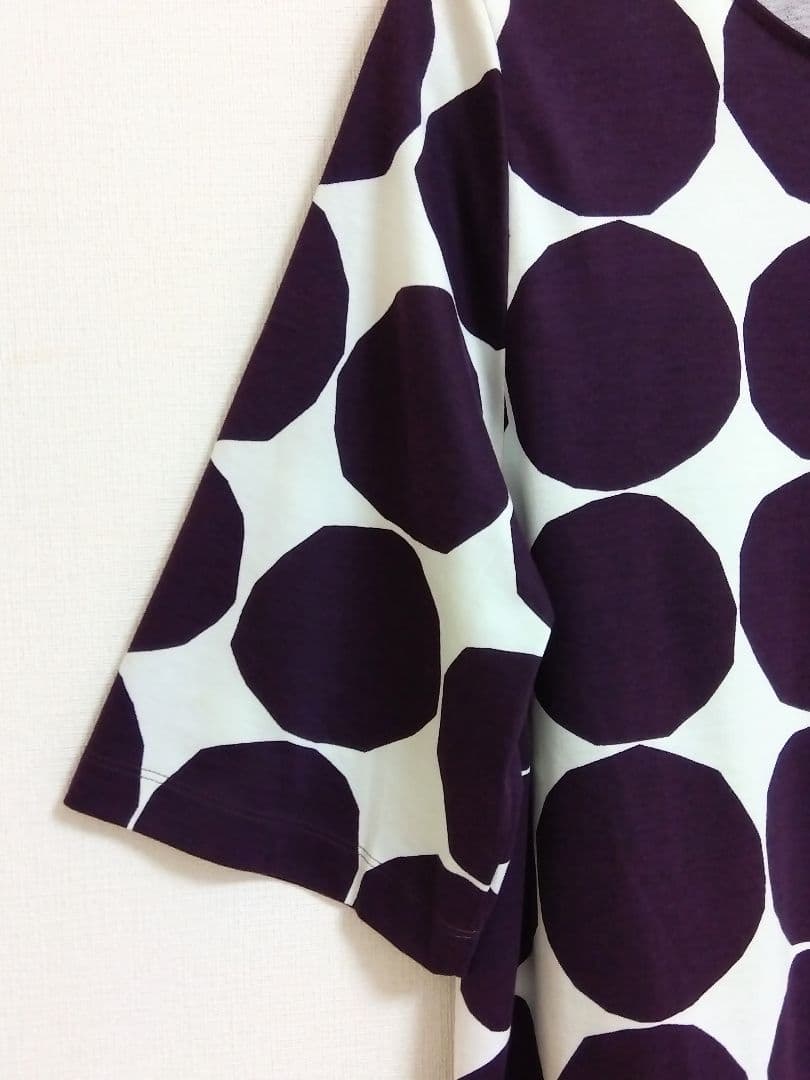 〈新品タグ付き〉marimekko マリメッコ ドット柄ワンピース パープル