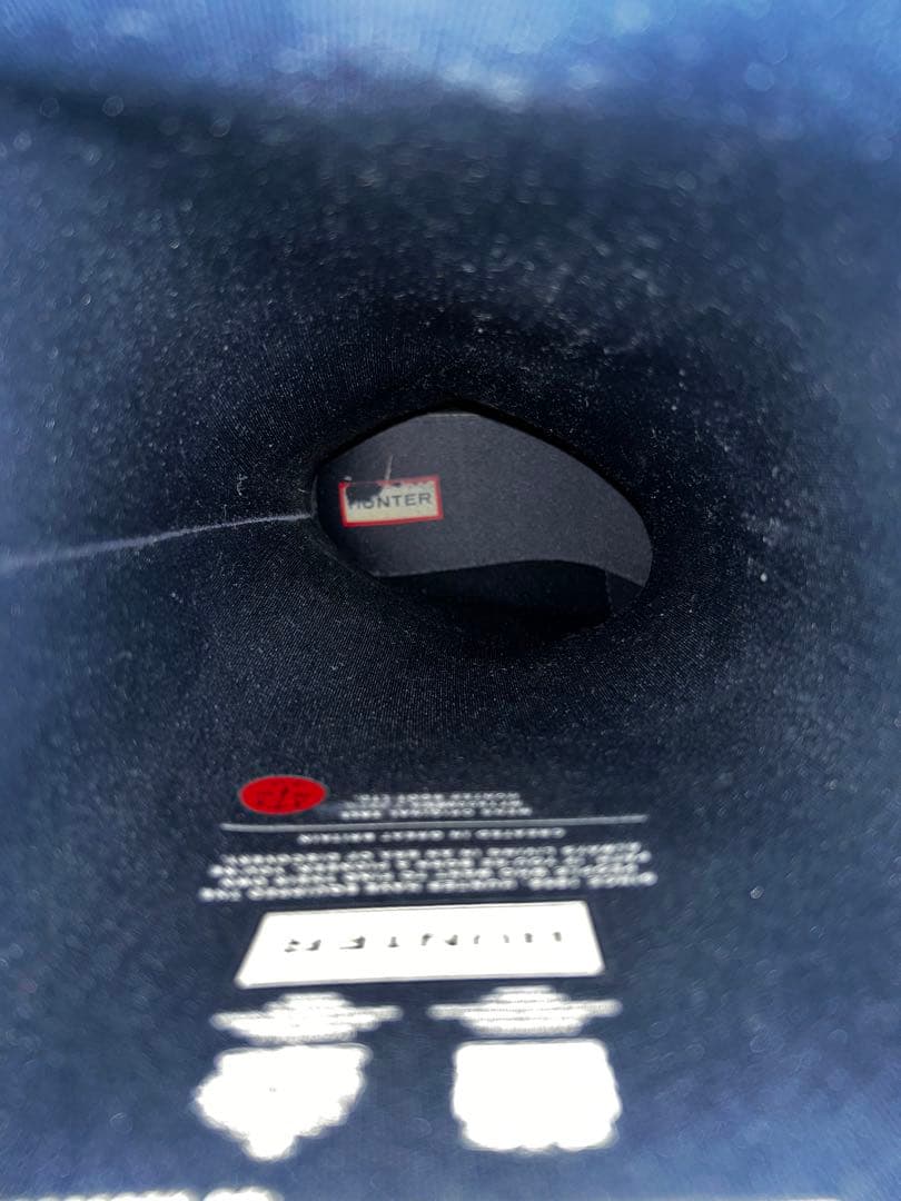 新品未使用 HUNTER メンズ レインブーツ　ネイビー　ロングブーツ UK8