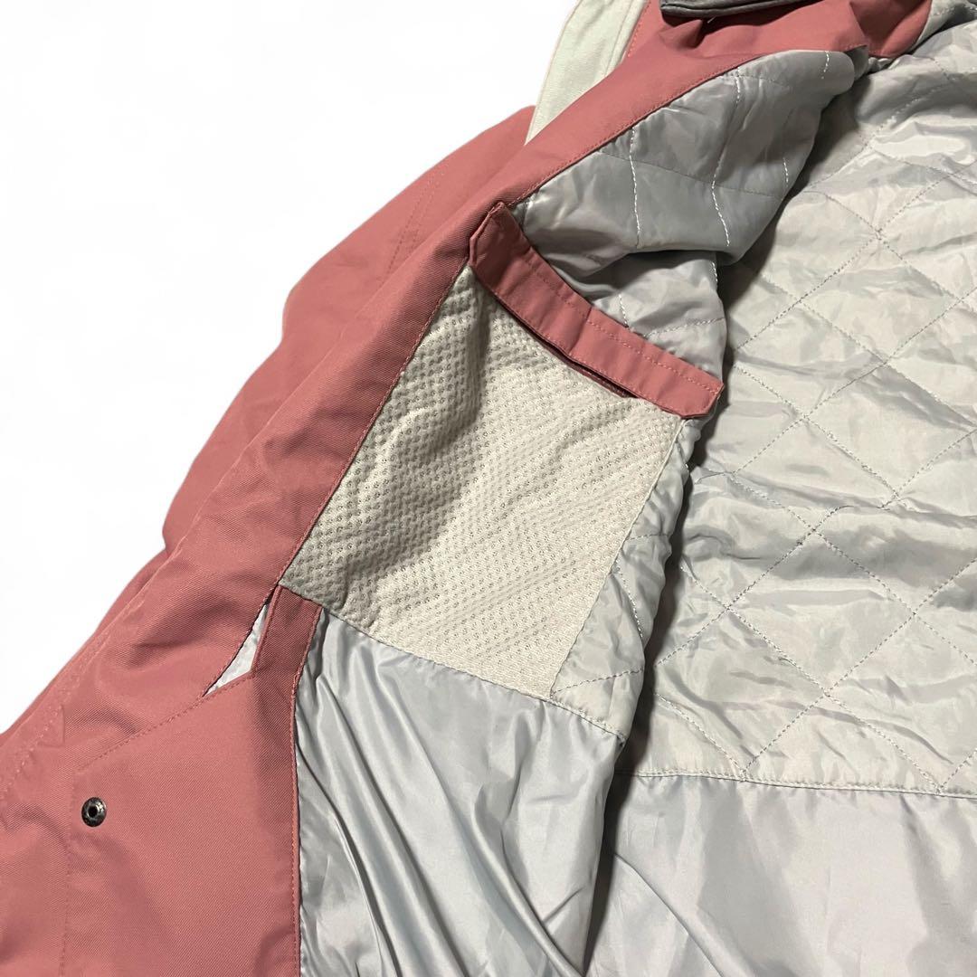 MVL 【M】スノーボードウェア ピンク 美品 フード取り外し可能 2way