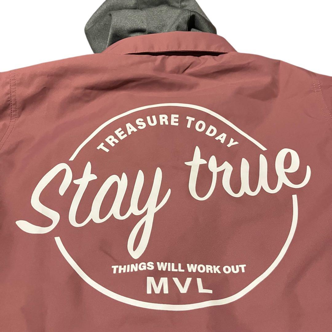 MVL 【M】スノーボードウェア ピンク 美品 フード取り外し可能 2way
