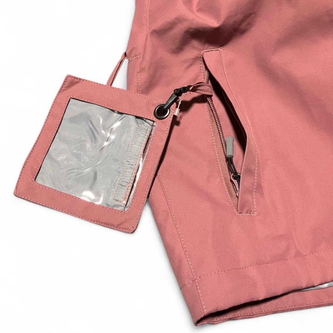 MVL 【M】スノーボードウェア ピンク 美品 フード取り外し可能 2way