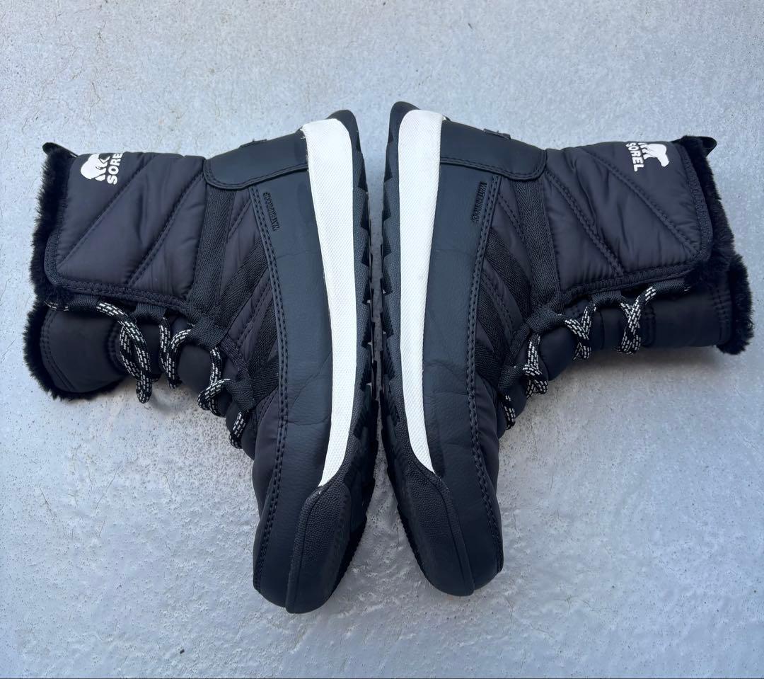 SOREL ソレル 防寒ブーツ 24cm ブラック ボア 防水 状態良好