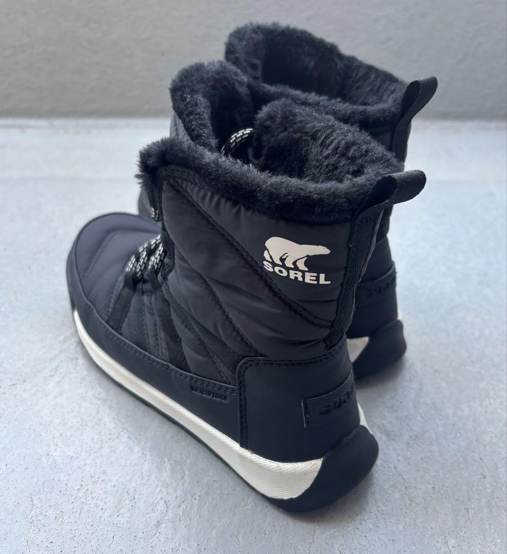 SOREL ソレル 防寒ブーツ 24cm ブラック ボア 防水 状態良好