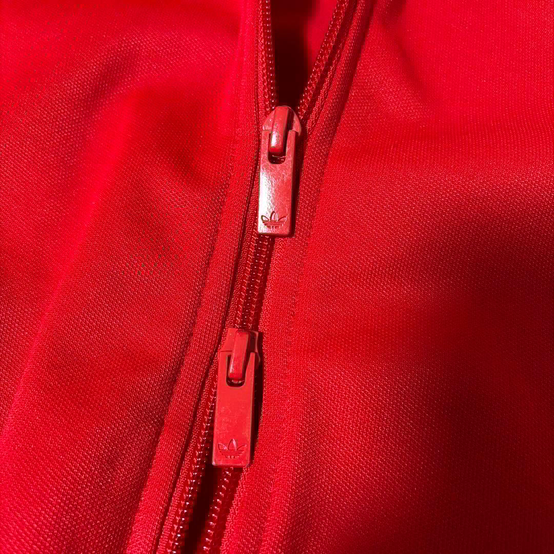 新品タグ付adidas ベッケンバウアー トラックジャケット バイカラー 赤 白