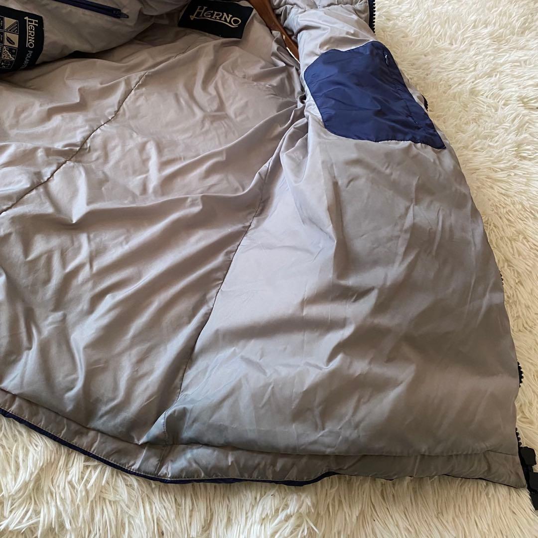 【希少◦2XL✨】HERNO ポーラテック ダウンジャケット ネイビー 52