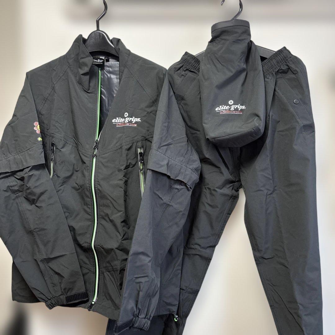 ︎エリートグリップ レインウェア︎Lブラック エリートグリップ