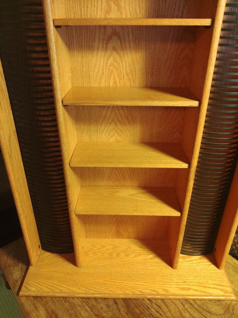 希少　CDラック　DVDラック　ナチュラルウッド　本棚 シェルフ　オーダー