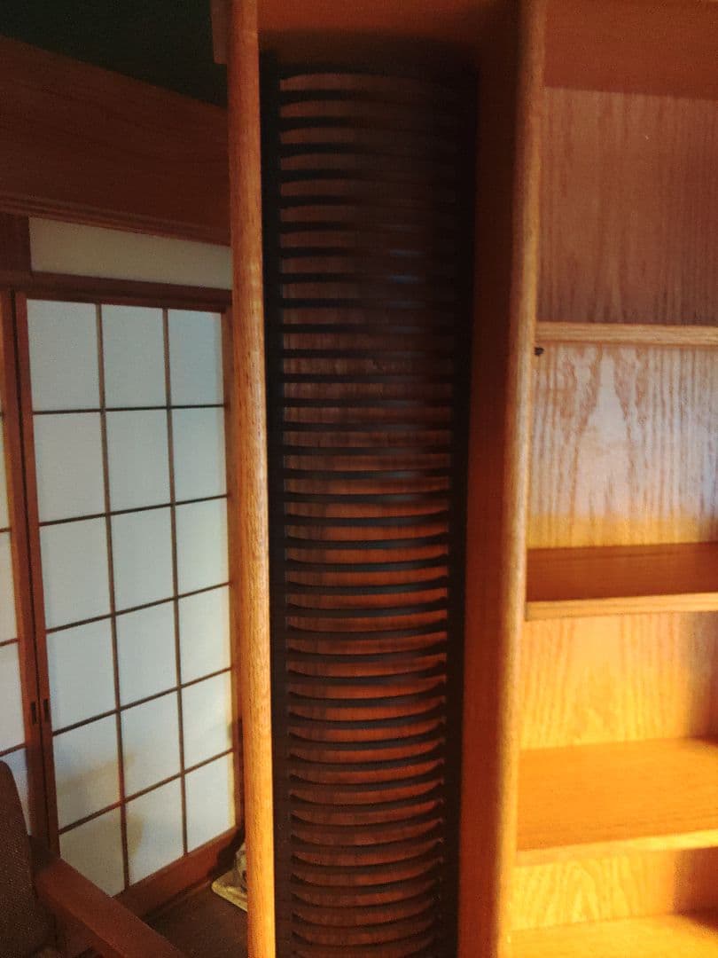 希少　CDラック　DVDラック　ナチュラルウッド　本棚 シェルフ　オーダー