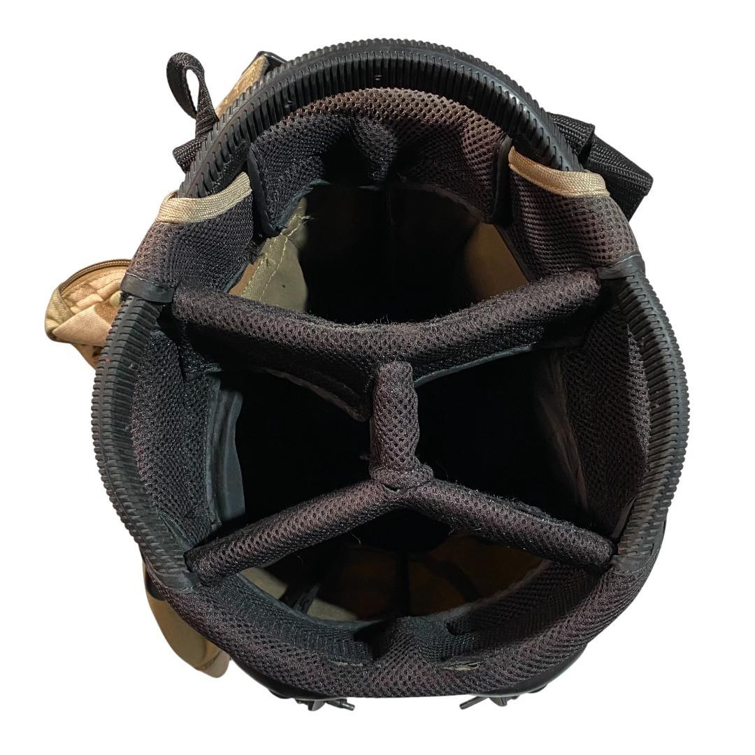 BRIEFING ブリーフィング スタンド付き キャディバッグ ベージュ ロゴ柄