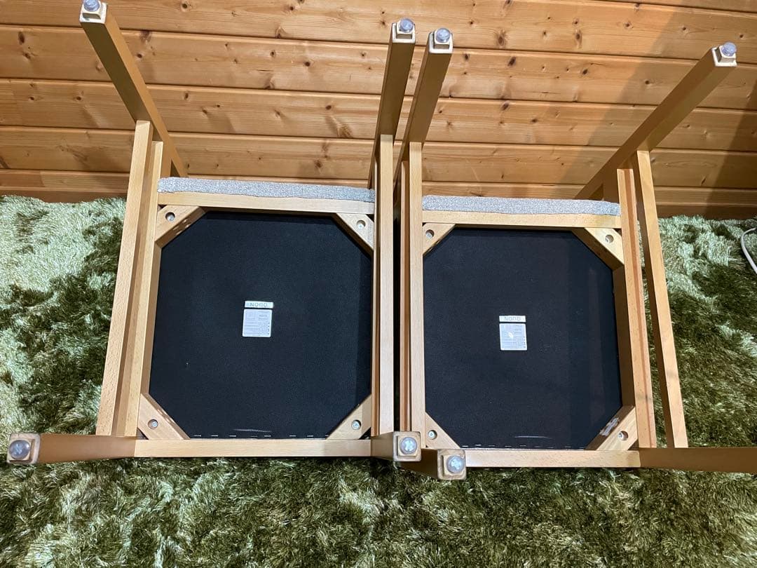 美品　quon クオン　QUON ダイニングチェア　2脚