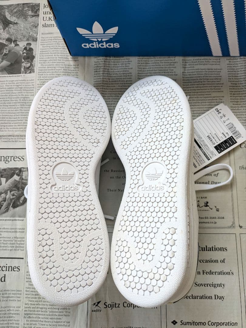 なみ【新品・タグ付・レア】adidas STAN SMITH 24cm白