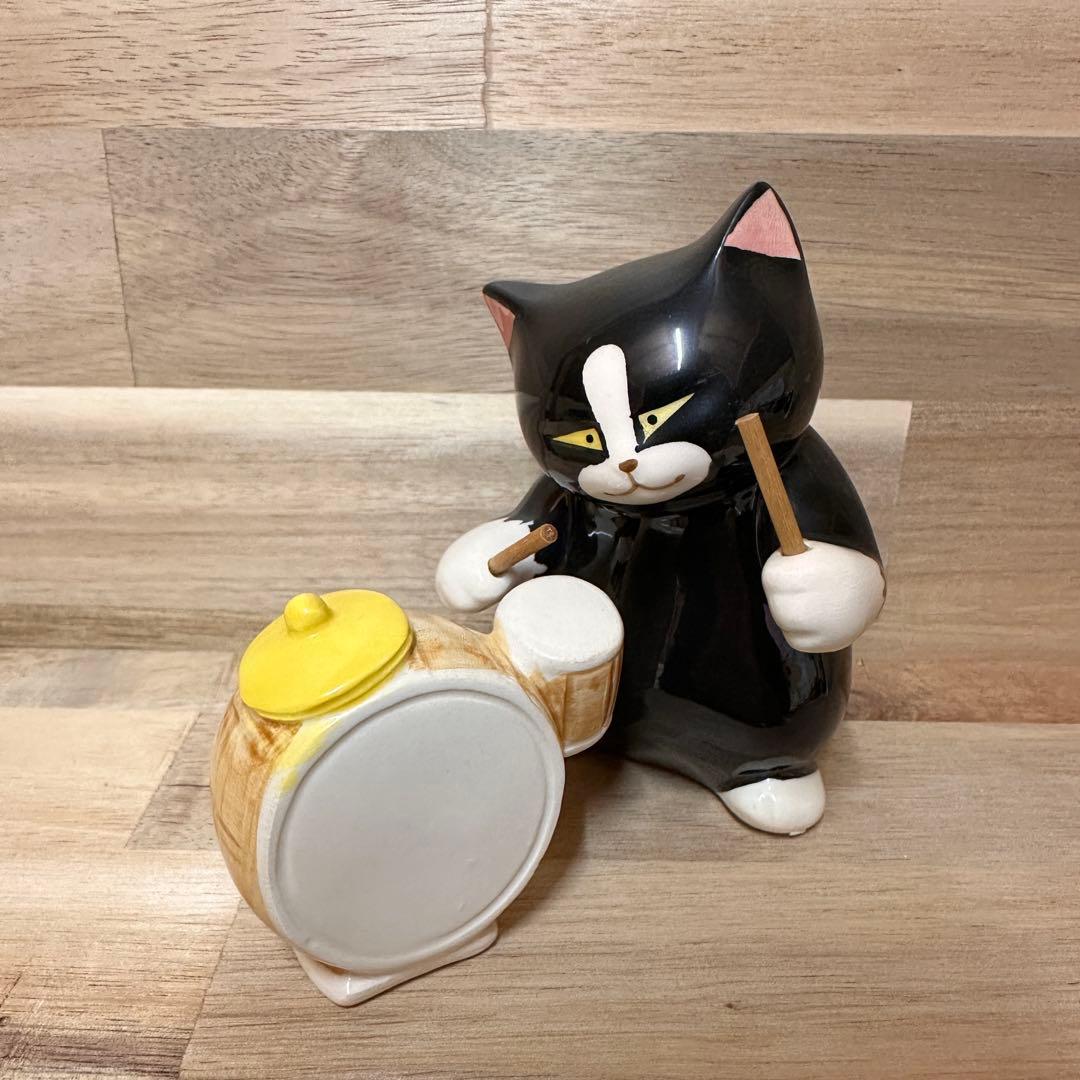黒猫楽団 オーケストラ 置物 11体 アンティーク セブンコーポレーション