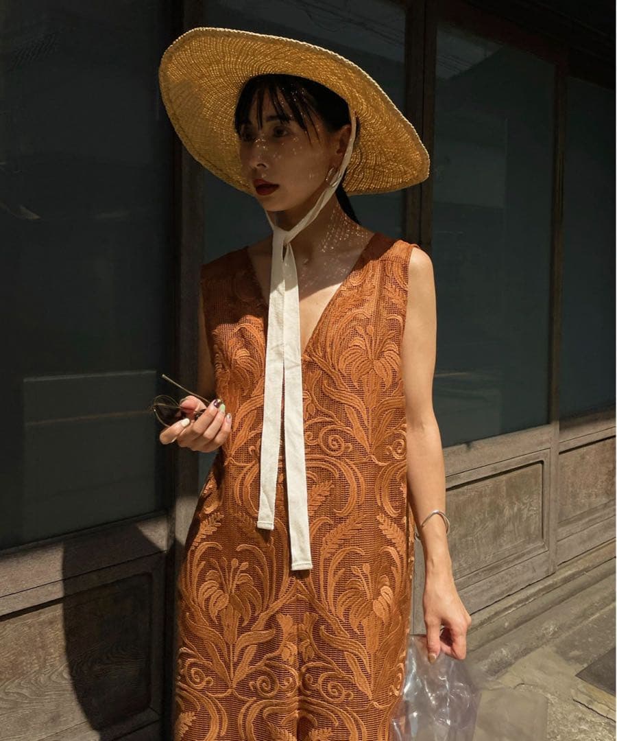 サロペット・オーバーオール・オールインワン Ameri VINTAGE CHLOE V NECK ROMPERS