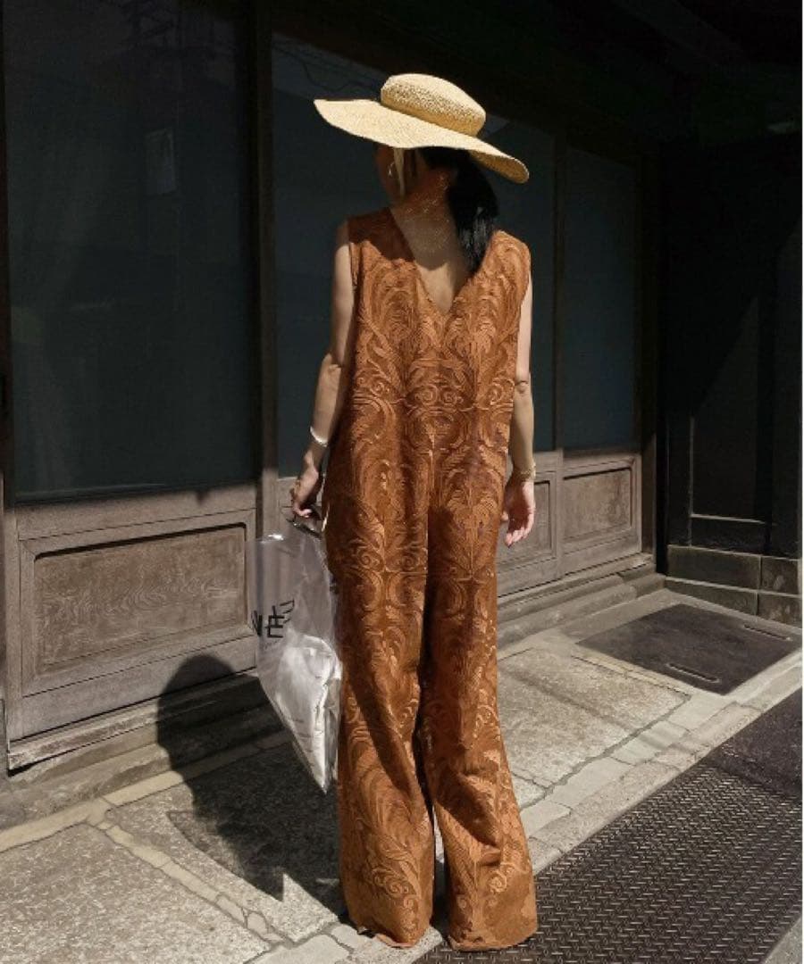 サロペット・オーバーオール・オールインワン Ameri VINTAGE CHLOE V NECK ROMPERS